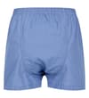 Thumbnail Blue woven boxer shorts, back view.